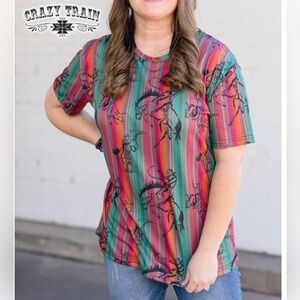 Crazy Train Women’s Rodeo Run Serape Top
